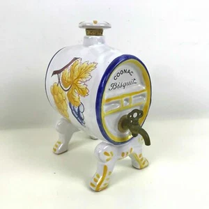 Faience Pottery Dispenser D'angouleme Pottery Cognac Bisquit - Picture 1 of 6