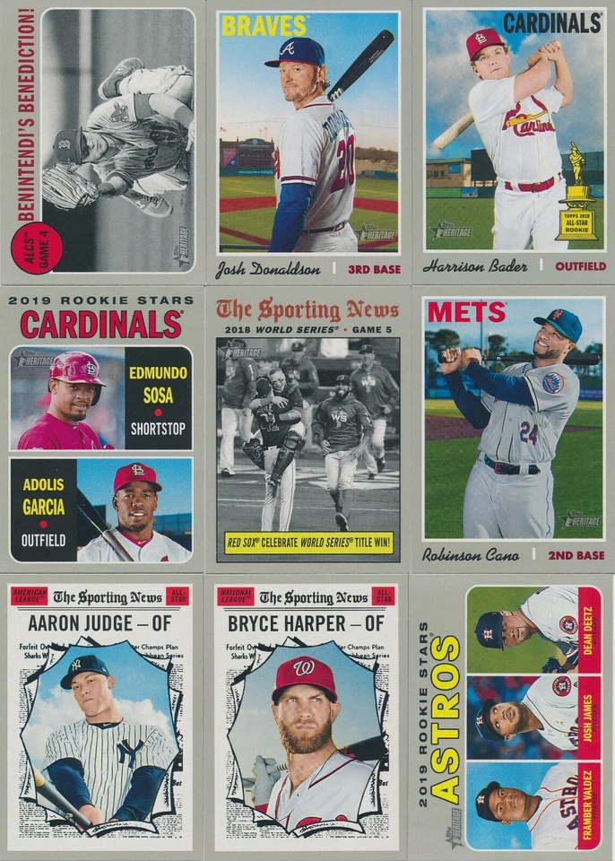 2019 Topps Heritage Baseball Pick From List #201 - #400 Base & RC Part 2 - Image 1 of 1