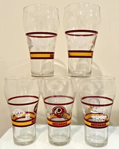 Washington Redskins Gläser Super Bowl 17,22,26 Coca Cola NFL Football '92 - Bild 1 von 10