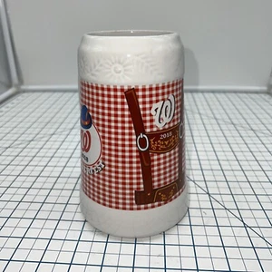 2018 Washington Nationals Baseball Oktoberfest Ceramic Beer Stein Mug 6.5” - Picture 1 of 7