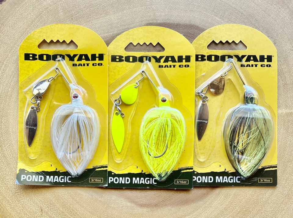 Booyah Pond Magic (Lote de 3) Spinnerbait, Bajo, ¡Nuevo! ¡Envío gratis! ¡NUEVO CON ETIQUETAS! Foto 1 de 4