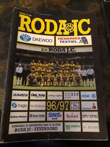 Stadionzeitung Roda JC Kerkrade - Feyenoord Rotterdam 20.08.1996 Saison 1996/97 - Bild 1 von 1