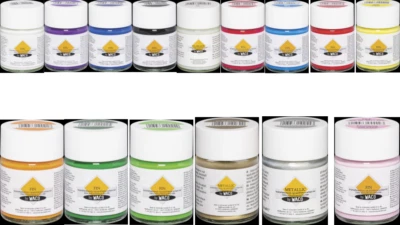 ACRYLFARBE FIN BY WACO MATT / METALLIC HOCHWERTIGE ACRYLFARBEN IM GLAS 50ml