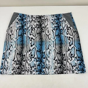 EP Pro Golf Tennis Skort Women's Size 18 Slash Pockets Blue Gray Snake Back Zip - Picture 1 of 11