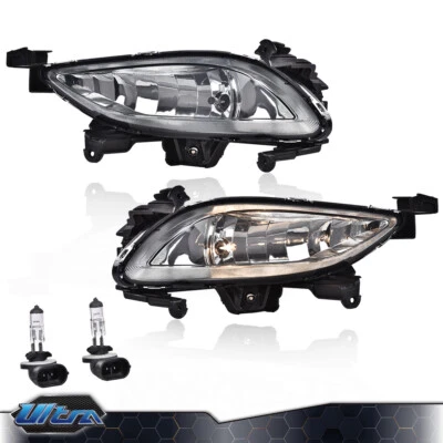Front Bumper Fog Lights Driving Lamps Smoked Fit For 2011-2013 Hyundai Sonata - Image 1 of 4