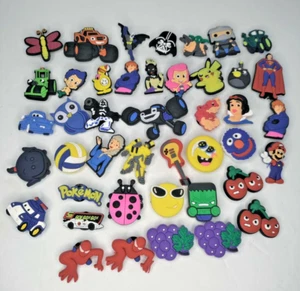Lot of 43 Crocs Shoe Charms Star wars Video Games Pokemon Star Wars Spiderman - Picture 1 of 1