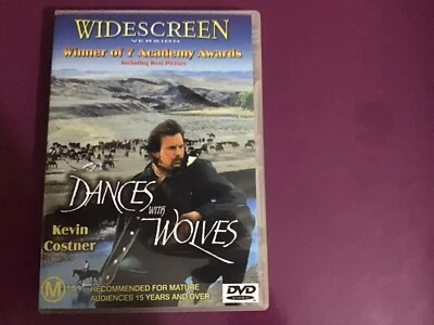 Dances With Wolves ~ Kevin Costner (Region 4 DVD) Widescreen Version - Image 1 of 2