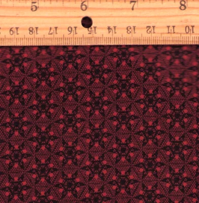 Tela de algodón Designer Day by Thimbleberries 1,5 yardas x 44" negro borgoña Foto 1 de 2