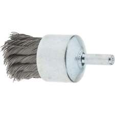 Tru-Maxx 88527 End Brushes: 1-1/8" Dia, Steel, Knotted Wire 22,000 Max RPM