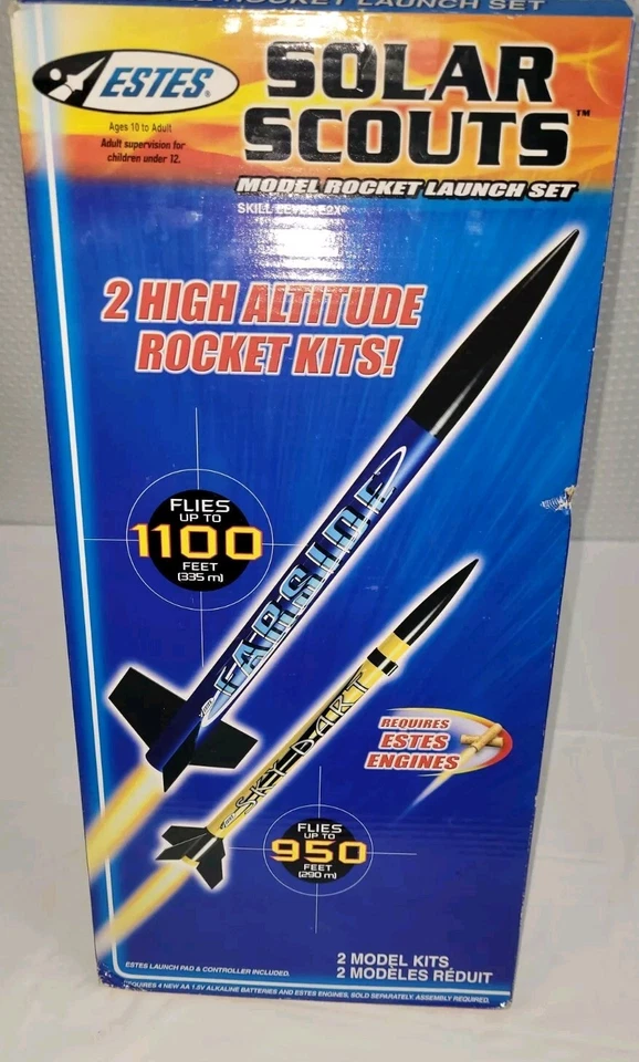 Estes 1475 Solar Scouts Launch Set E2x Model Rocket