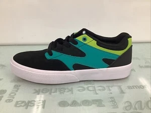 DC Shoes Kalis-Vulc Skateboarding Sneakers Black/Green Men's SZ 6.5 (38),NEW… - Picture 1 of 5