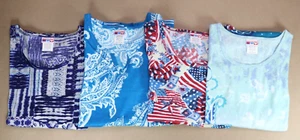 (4) AMERICAN SWEATHEART casual t-shirts NEW Women's MEDIUM 100% COTTON - Picture 1 of 20