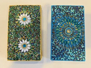 Custom made Bling Notebook/Journal 3 in. x 5 in. Lot of 2 - Picture 1 of 4