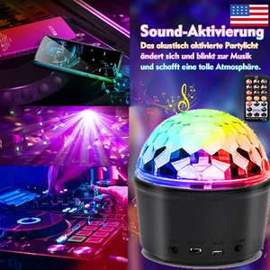 LED RGB Party Disco Ball Light Premium Strobe Effect Stage Lighting Halloween - Picture 1 of 13