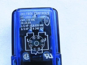 1 USED DELTROL CONTROLS RELAY 20108-84 120VAC COIL - Picture 1 of 2