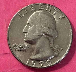 1970 D Washington Quarter, AU, DDR/DDO, RPM, Gas bubbled planchet, #Q-025 - Picture 1 of 12