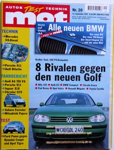 MOT 20-97+PORSCHE 911 TIPTRONIC+HEULIEZ INTRUDER+PUMA+TIGRA+HYUNDAI COUPÈ+GOLF - Bild 1 von 1
