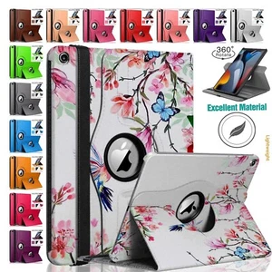 For Apple iPad 9th 8th 7th Generation 10.2 Case 360 Rotating Smart Leather Cover - Picture 1 of 22