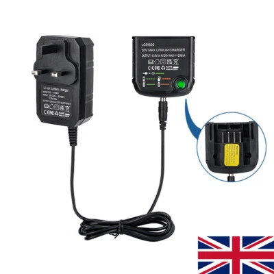 Battery Charger Lithium-Ion Replacement for Black & Decker LCS1620 14.4V 18V 20V