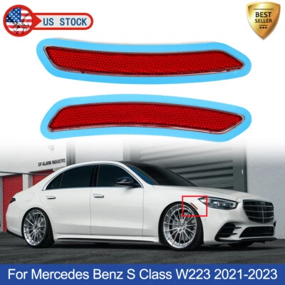 For Mercedes Benz W223 S500 S580 2021-23 Pair Front Side Marker Reflector Light - Image 1 of 4