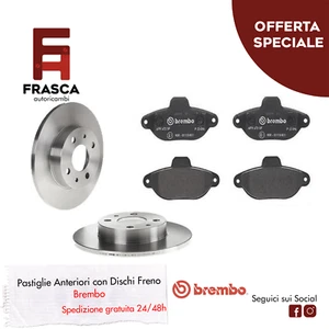 Kit Dischi Freno e Pastiglie BREMBO Fiat Panda 2 169 1.1 1.2 Dal 2003 Anteriori - Imagen 1 de 2