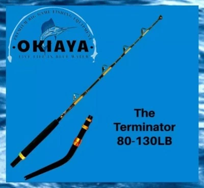 OKIAYA "The Terminator" 80-130LB Bent Butt Saltwater Rod 5’6” & Protective Bag