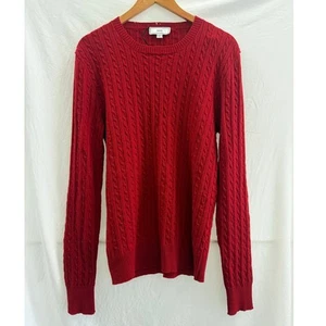 AMI Paris Alexandre Mattiussi Herren 100% Wolle Pullover Zopfmuster Kuschelig Large Europa - Bild 1 von 6
