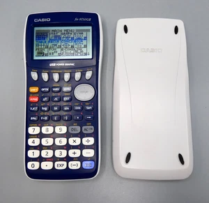 Casio fx-9750GII Calculadora Gráfica Blanco/Azul + Estuche Deslizante - Excelente - Imagen 1 de 11