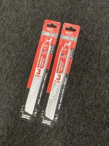 LOTE DE 2 MILWAUKEE 48-00-5302-ANTORCHA-HOJAS DE SIERRA DE METAL GRUESO-9"-8TPI-(2)3 PAQUETES - Imagen 1 de 7