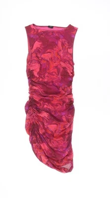 Urban Outfitters Women’s Pink One Shoulder Ruched Bodycon Dress S - Image 1 of 4