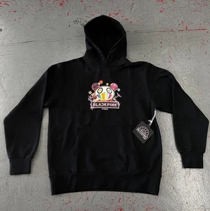 BLACKPINK X Takashi Murakami Flying Panda Hoodie Sweatshirt in Black Size XL - Picture 1 of 8