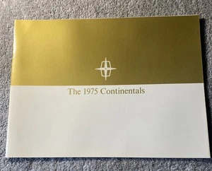 Folleto del catálogo Lincoln Continentals 1975 L4 - Imagen 1 de 7