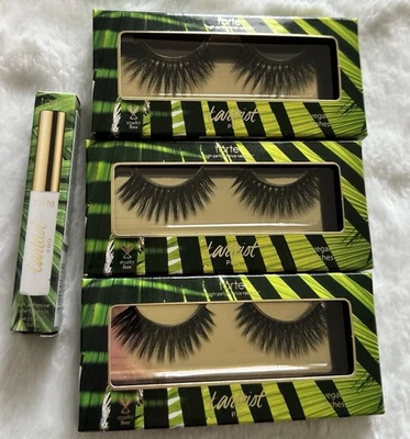 Tarte Tarteist Pro Cruelty-Free Lashes Baddie Set Of 3 Lot With Glue Nib Rare - Image 1 of 4