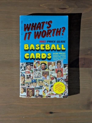 Vintage What’s It Worth 1982 Price Guide Baseball Cards Book - Image 1 of 3