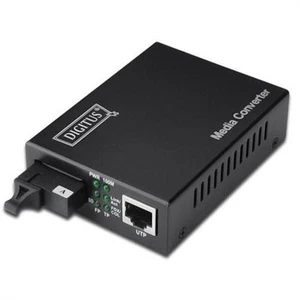 DIGITUS Bidirectional Gigabit Medienkonverter RJ45 Singlemode SC 20km Konverter - Bild 1 von 3