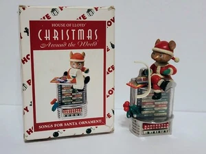 Canzoni vintage House Of Lloyd NATALE IN TUTTO IL MONDO per Babbo Natale ornamento 1996 - Foto 1 di 9