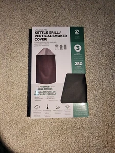 Universal Fit Kettle Grill/Vertical Smoker Cover 27 inch diameter - Picture 1 of 3