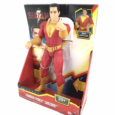 DC Shazam Thunder Punch 12" Movie Action Figure 20+ Sound Phrases Lights Up NIB - Image 1 of 4