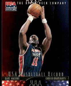 Karl Malone 1996 cubierta superior EE. UU. #12 EE. UU. - Imagen 1 de 2
