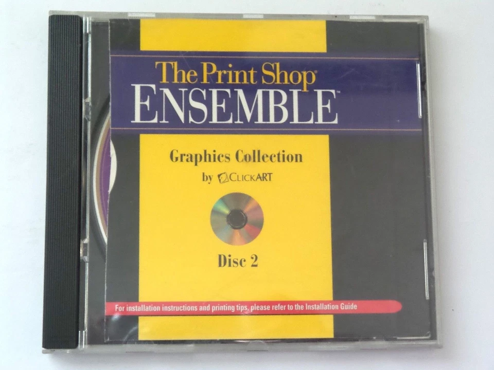 The Print Shop Ensemble Graphics Collection Disc 2 (Mac, 1997)Ships in 12 hrs!!! - Image 1 of 2