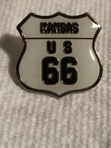 KANSAS US ROUTE 66 LAPEL PIN HAT TAC NEW  - Picture 1 of 4