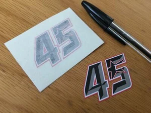 Scott Redding Race Number 45 (coppia molto piccola) - VENDITORE BRITANNICO - Foto 1 di 1