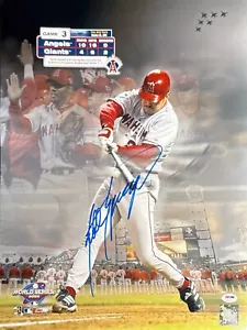 Scott Spiezio Signed 16x20 Photo Angels 2002 WS PSA 4A81557 - Picture 1 of 2