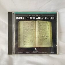 Index Of Irish Wills 1484-1858 Vol 1 PC CD Archives Genealogy Family History