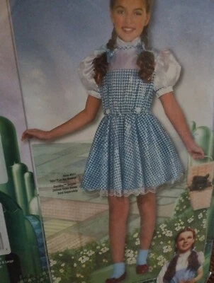 Niñas EL MAGO DE OZ DOROTHY Vestido DISFRAZ HALLOWEEN Pequeño 4-6 Rubíes Lentejuelas  Foto 1 de 4