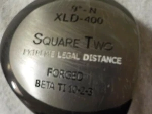 A Square Two-, XLD-400, "Extreme Legal Distance", 9 Degree Loft Titanium Driver - Picture 1 of 6