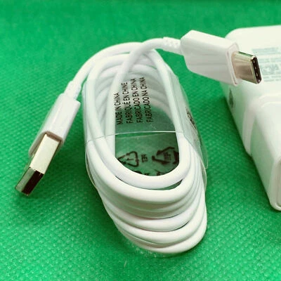 Adaptive Fast Charging Type C Cable + Wall Charger Adapter USB-C Cord 9V 1.67A - Image 1 of 3