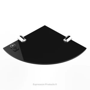 Corner Safety Shelf in Acrylic - sizes available: 150mm, 200mm, 250mm, 300mm - Picture 1 of 13
