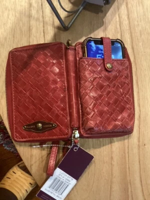 Nwt Elliot Lucca Red Leather iPhone Wallet Wristlet - Image 1 of 4