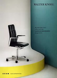 Walter Knoll 2018 Leadchair Management EOOS anuncio original impreso en color - Imagen 1 de 1